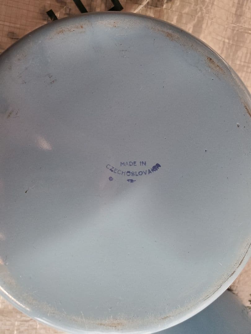 チェコスロバキア ホーロー ダブルボイラー - メルカリ