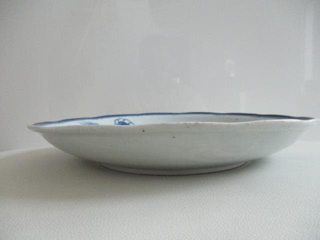 古伊万里　染付　虎図　大皿　29.5cm