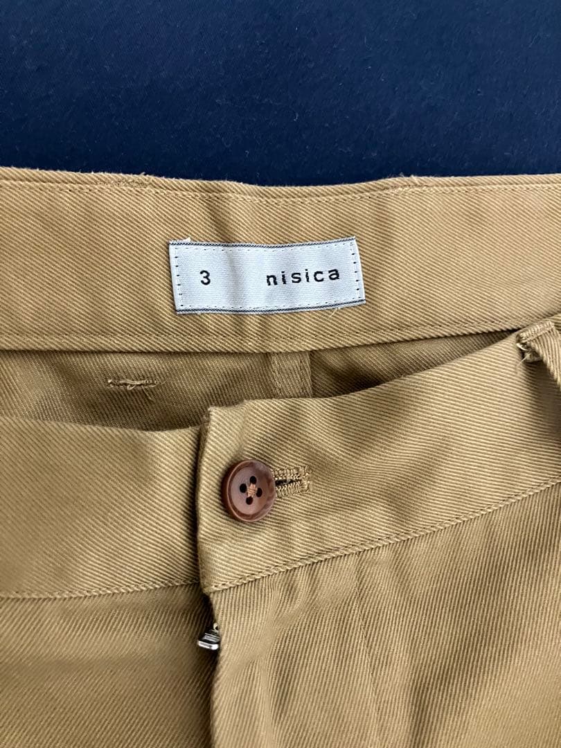 nisica ベージュ チノパン ワイドシルエット 楽天市場】nisica