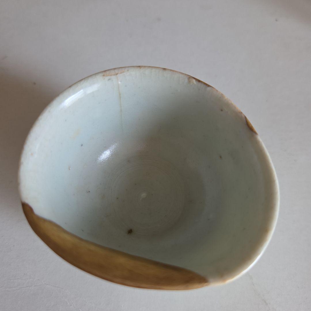 初期伊万里秋草文盃 初期伊万里 染付【忠古堂】古伊万里