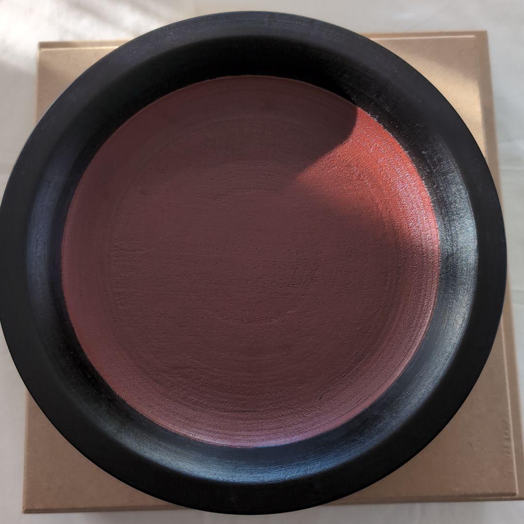 赤木明登 パン皿 日の丸 ギャラリー展示会のお品 新品未使用品