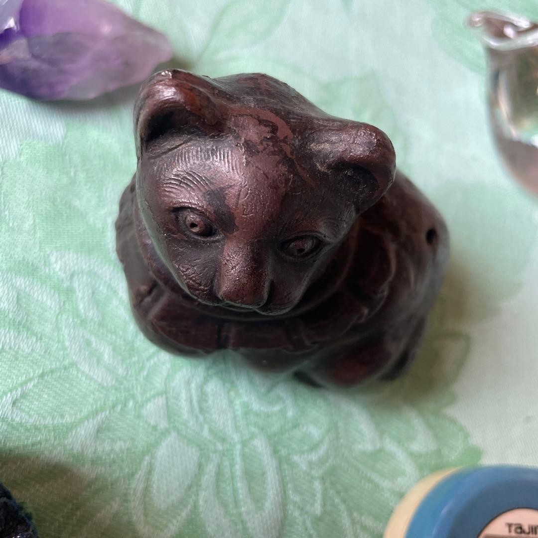 江戸時代 銅鋳造 猫水滴（ねこすいてき）