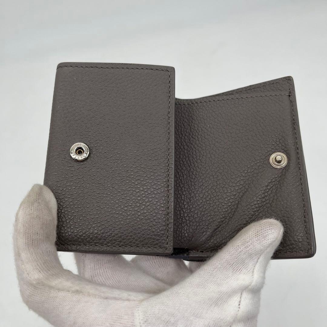 サンローラン 三つ折り財布 ロゴ入り タイニーウォレット オリガミ