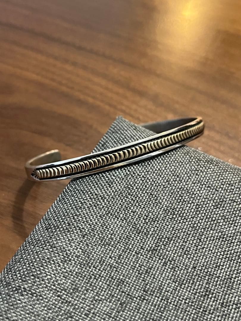 希少 Lサイズ ブルースモーガン 14k バングル 手首周り18〜18.5cm