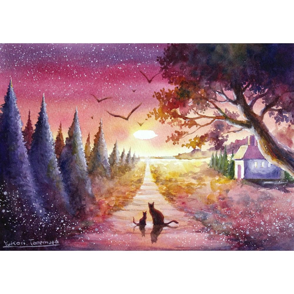 ぷうあさま専用（原画）月と紫陽花 ほか　9点おまとめ