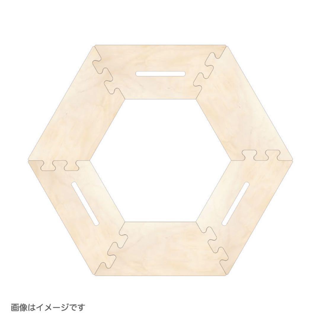 TheArthオリジナル六角テーブル】 ざぁ〜ッス 素地へキ次郎 - メルカリ