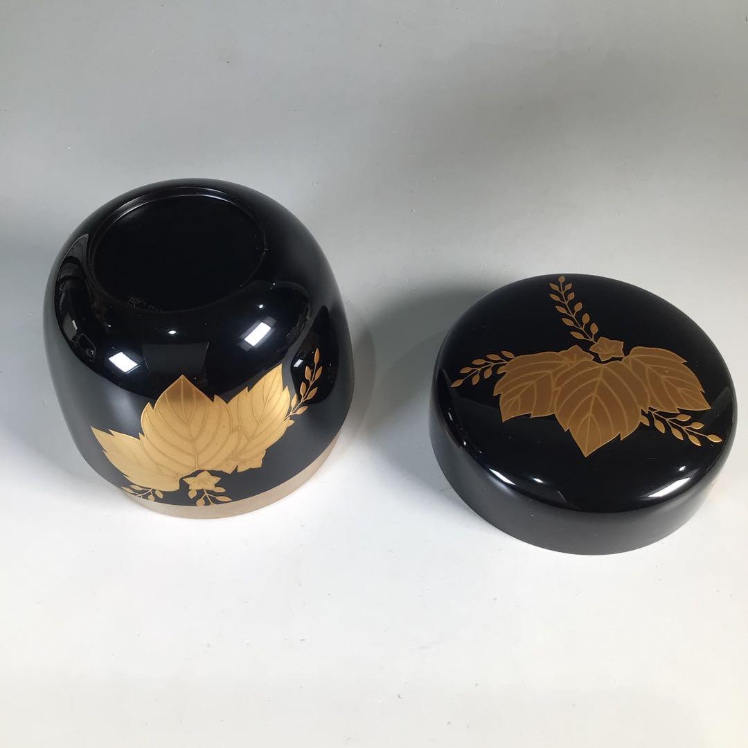 Ｎ５７６　棗　『関口輔聖作』『久田宗也　尋牛斎　極箱』『桐蒔絵』『大棗』　茶道具