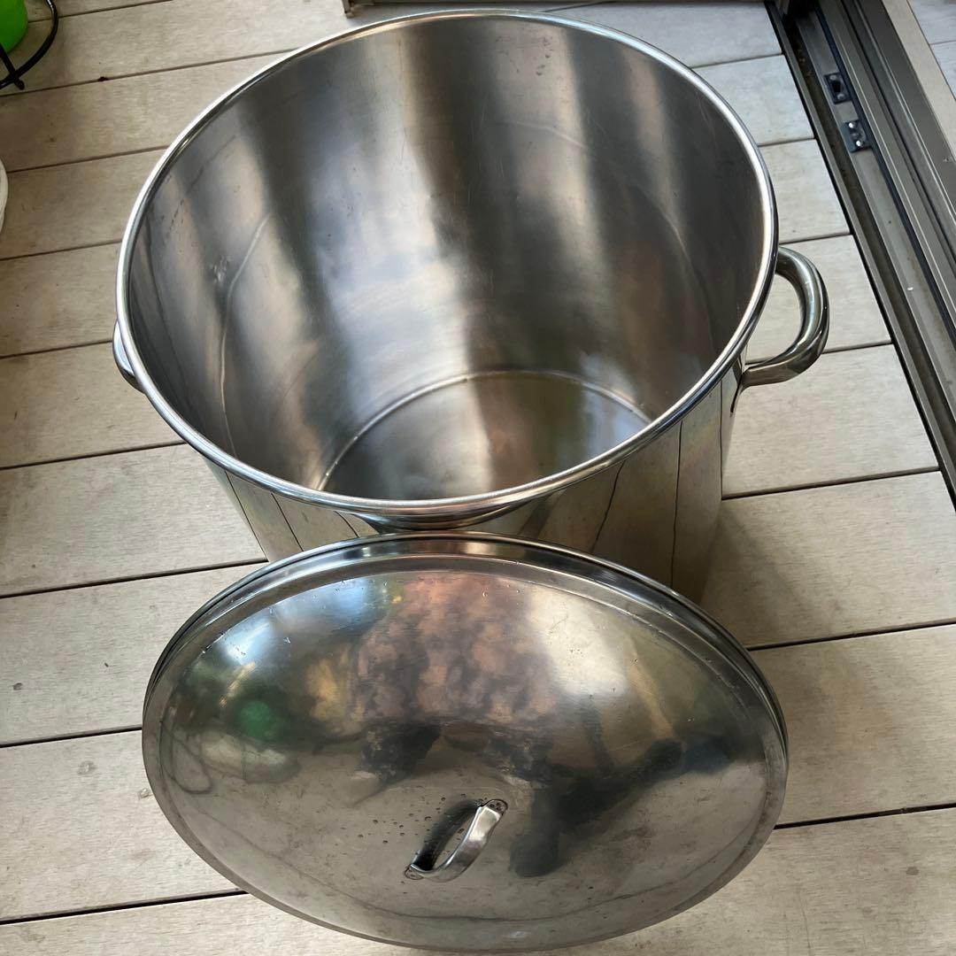 校長様専用 ステンレスタンク ふた付き 日本製 本体持ち手付2点