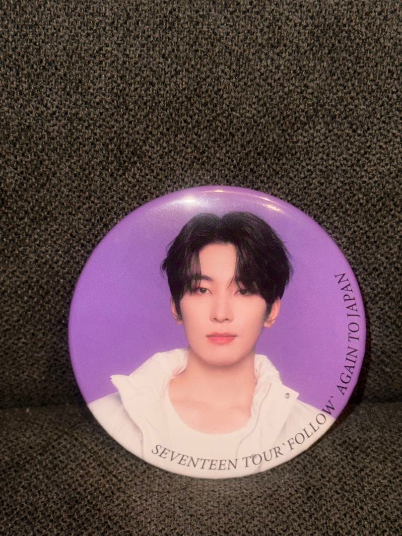 ウォヌ 缶バッジ SEVENTEEN TOUR FOLLOW AGAIN ウォヌ 缶バッジ