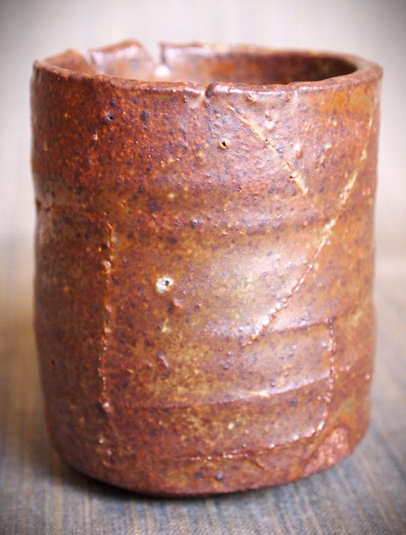 希少作☆鯉江良二☆設楽手湯のみ☆共箱