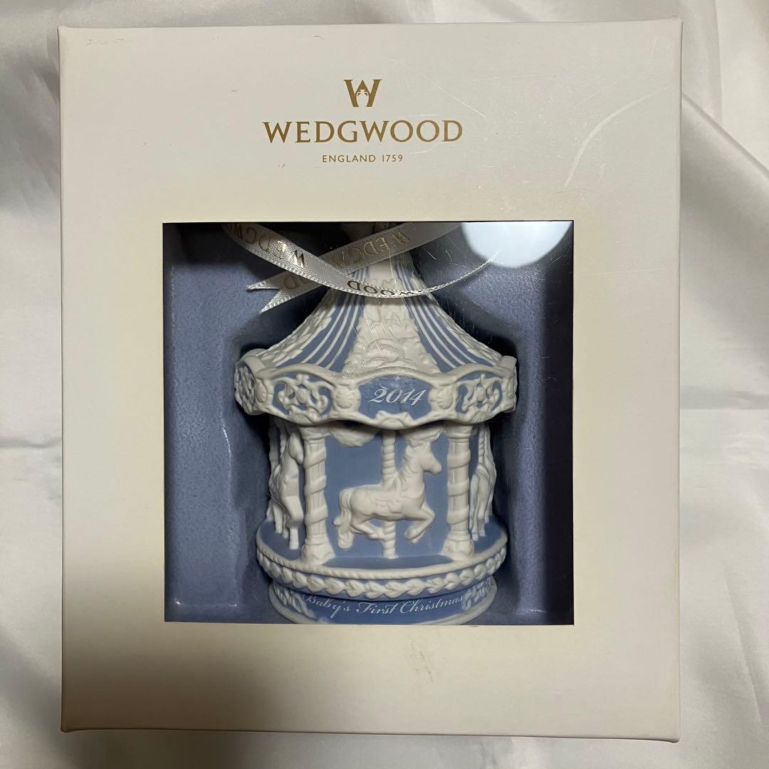 WEDGWOOD オーナメント 2014 ブルー カルーセル ウェッジウッド 馬