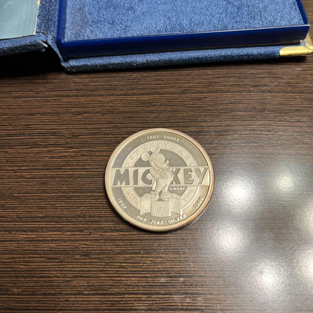 ミッキーマウス60周年記念銀貨1988年製 超レア希少品！ 限定30000