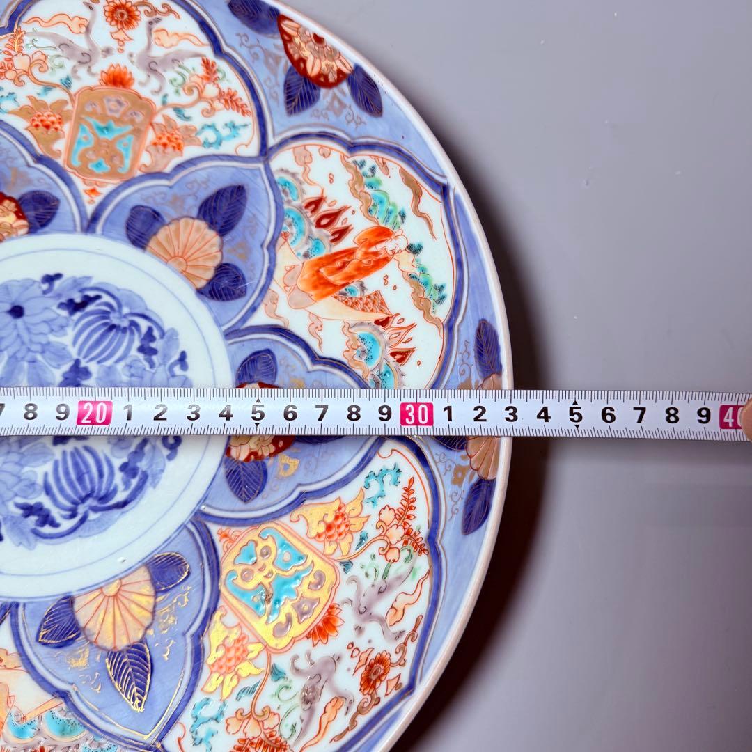 江戸末期～明治期 古伊万里 色絵賢人図尺皿 直径33㎝ 古美術 - メルカリ