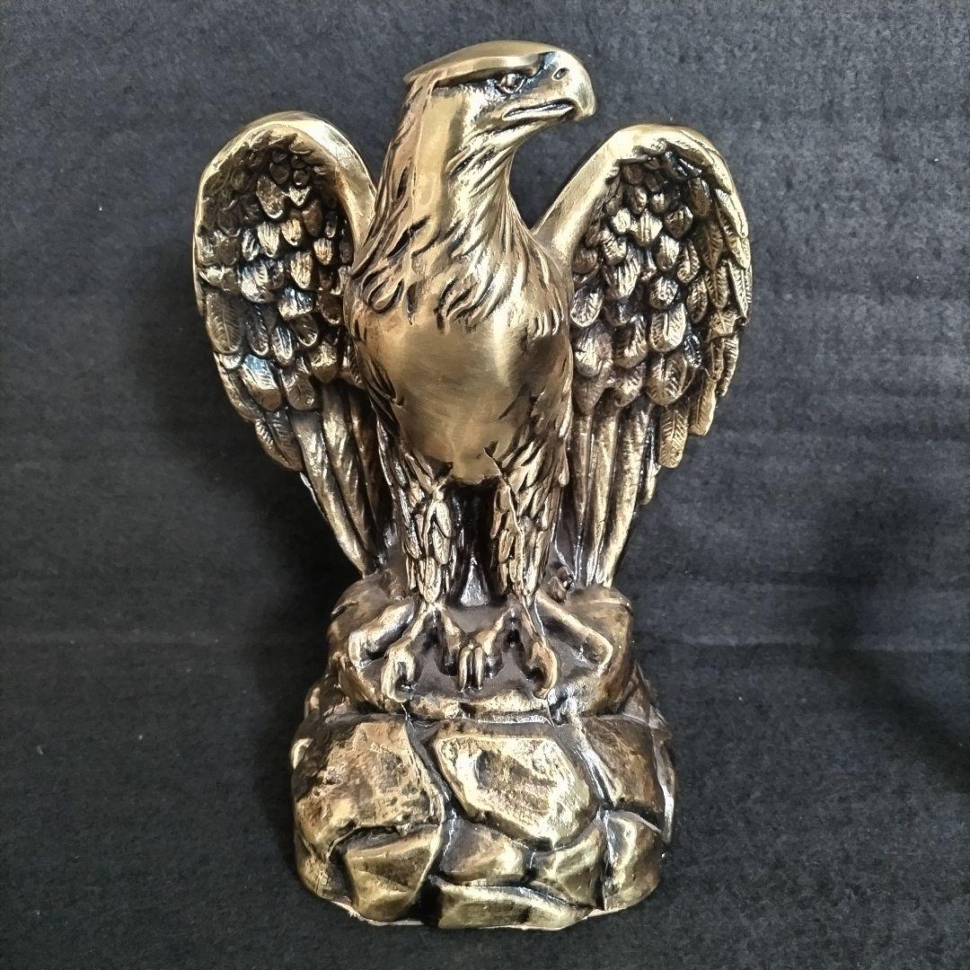 鷲の彫刻 シルバー 金属製 アメリカ 雑貨 アンティーク 1912年製