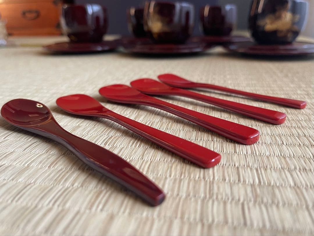 輪島塗 カップ ソーサー スプーン 5セット