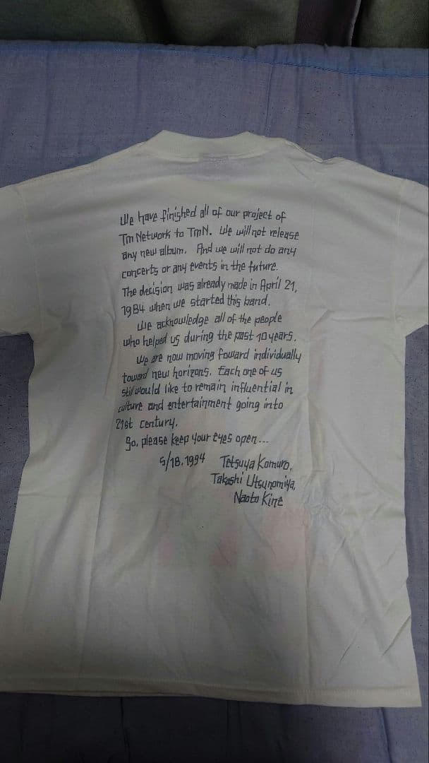 TMN 1994 ラストライブ東京ドー厶 Tシャツ L ホワイト