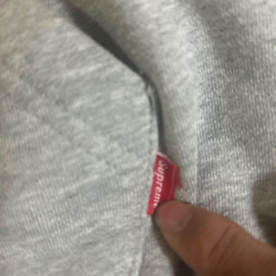 Supreme ボックスロゴ パーカー フーディー X-Large グレー