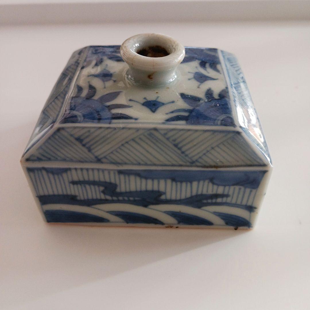 古伊万里 染付け 油壺