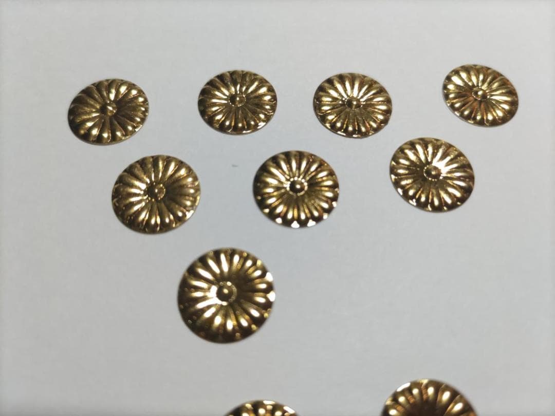特別価格！【菊紋金具】4分ｘ220枚 （12ｍｍ）神殿、神輿、真鍮金具です。