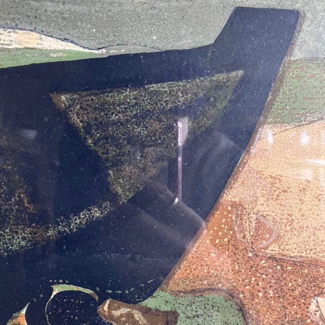 アンドレ・ミノー リトグラフ 船 直筆サイン有り 額付き 25.1.29-2