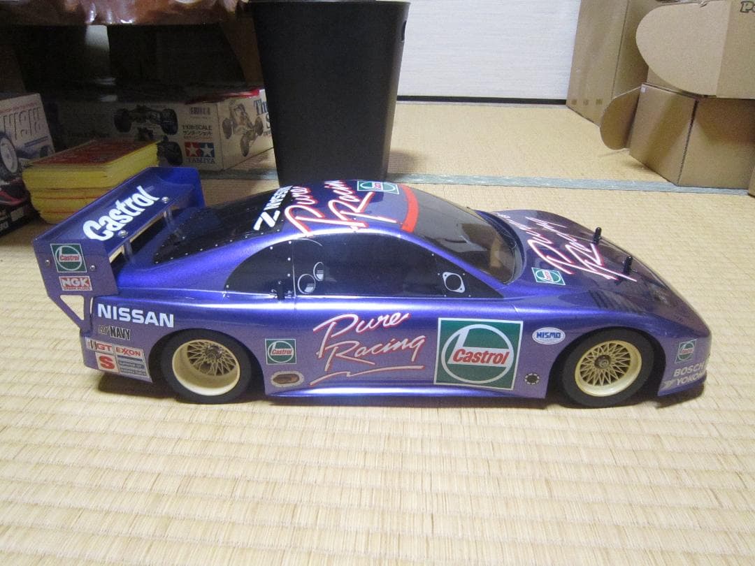 摩天楼 1/10 タミヤ Cカー 激レアモーター＆外箱付属 新品ボディ