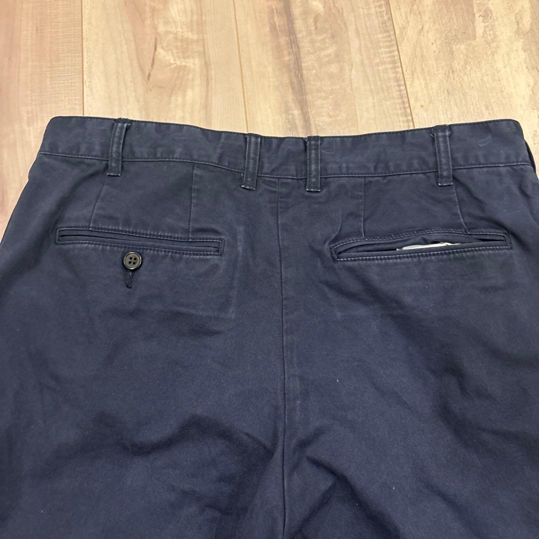 BEAMS】ネイビー 2プリーツ チノパン BEAMS MEN｜BEAMS PLUS｜2