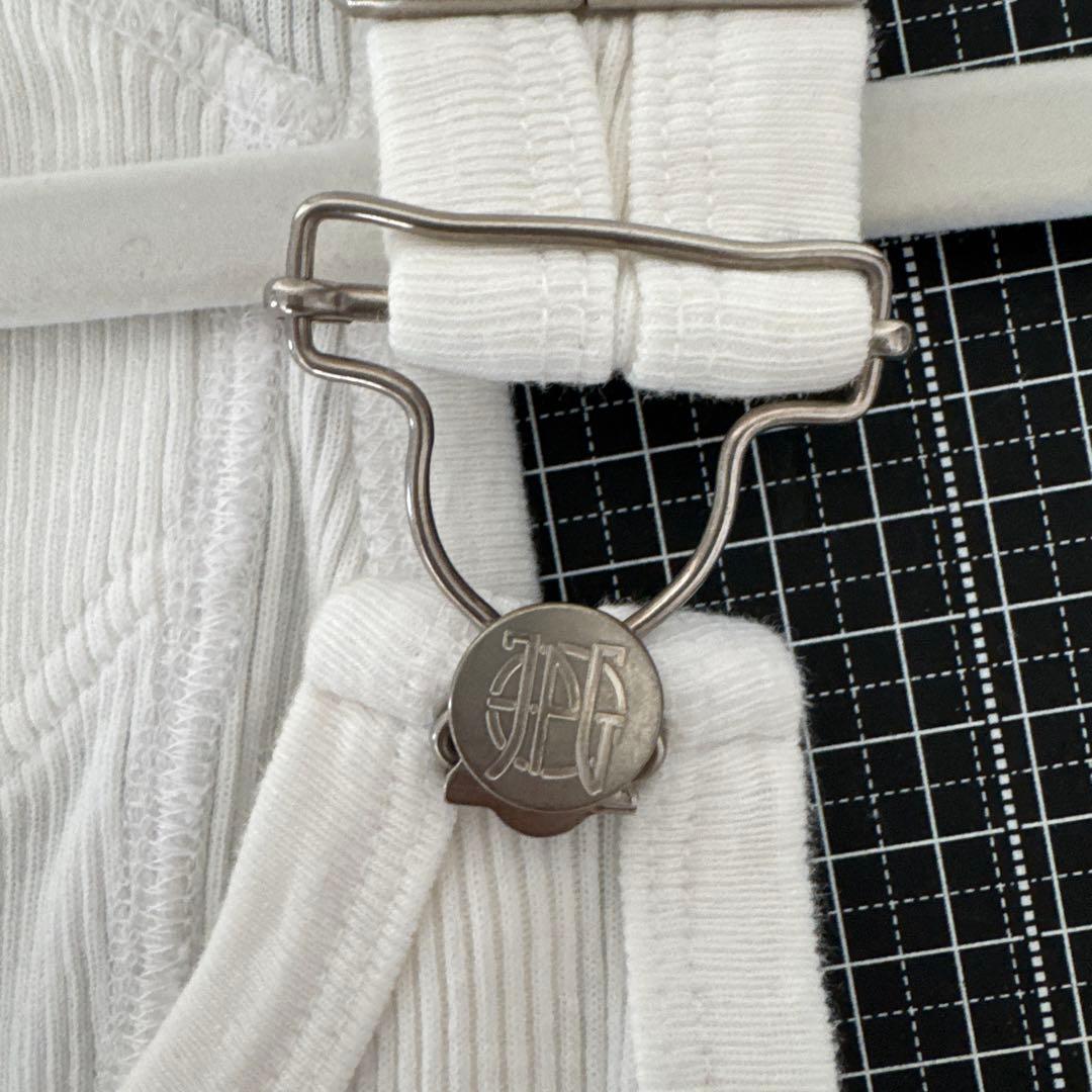 JEAN PAUL GAULTIERJEANS リブ編みタンクトップ ホワイト