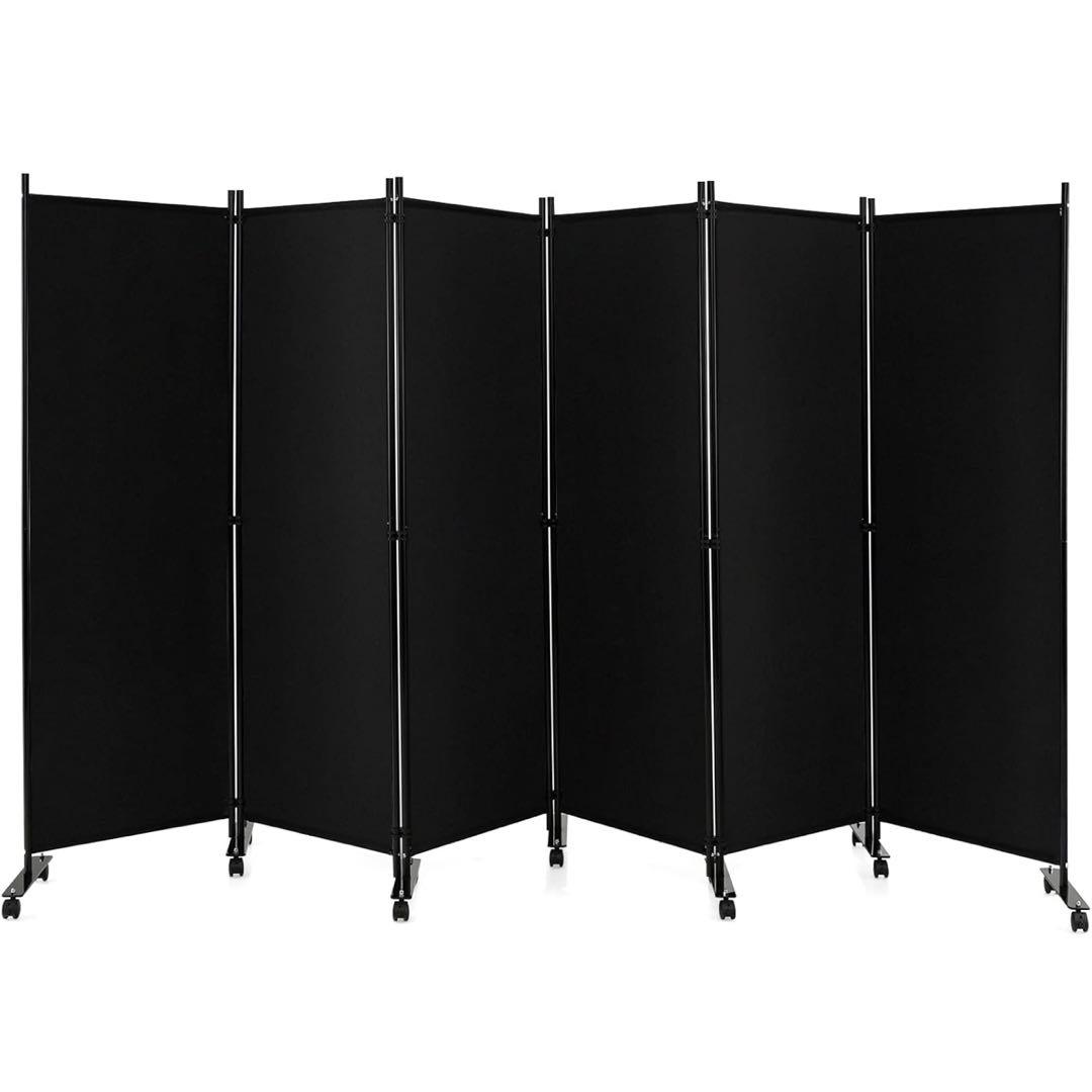 Kokorona パーテーション 間仕切り6連 キャスター付き 181 329