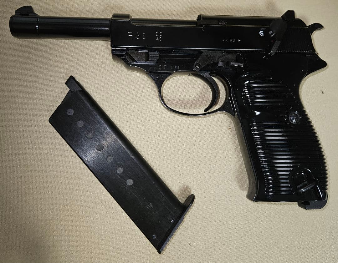 マルゼン P38 ガスガン ブラックメタル仕様