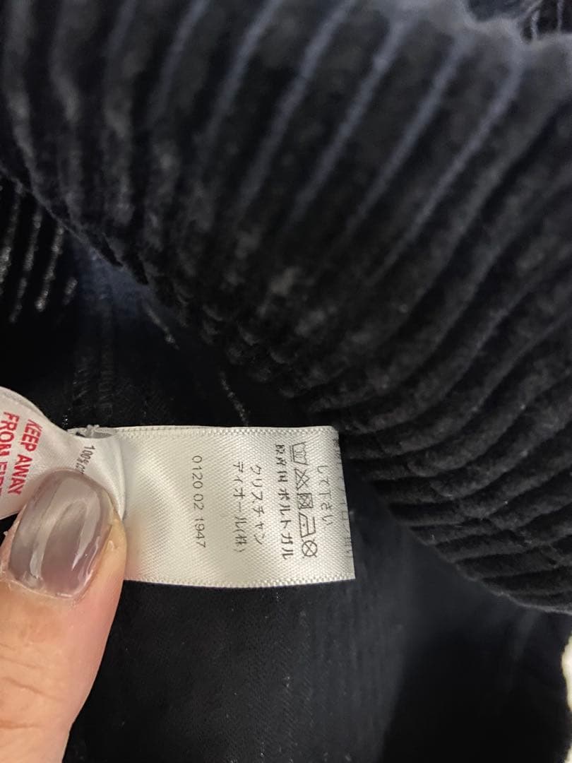 Dior コーデュロイ　ミニスカート