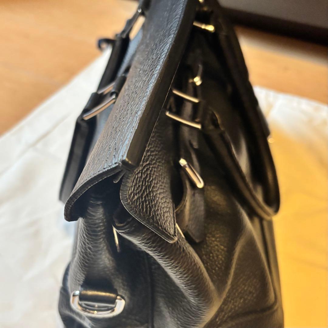 PELLE MORBIDAブラックビジネスバッグ　MB026A