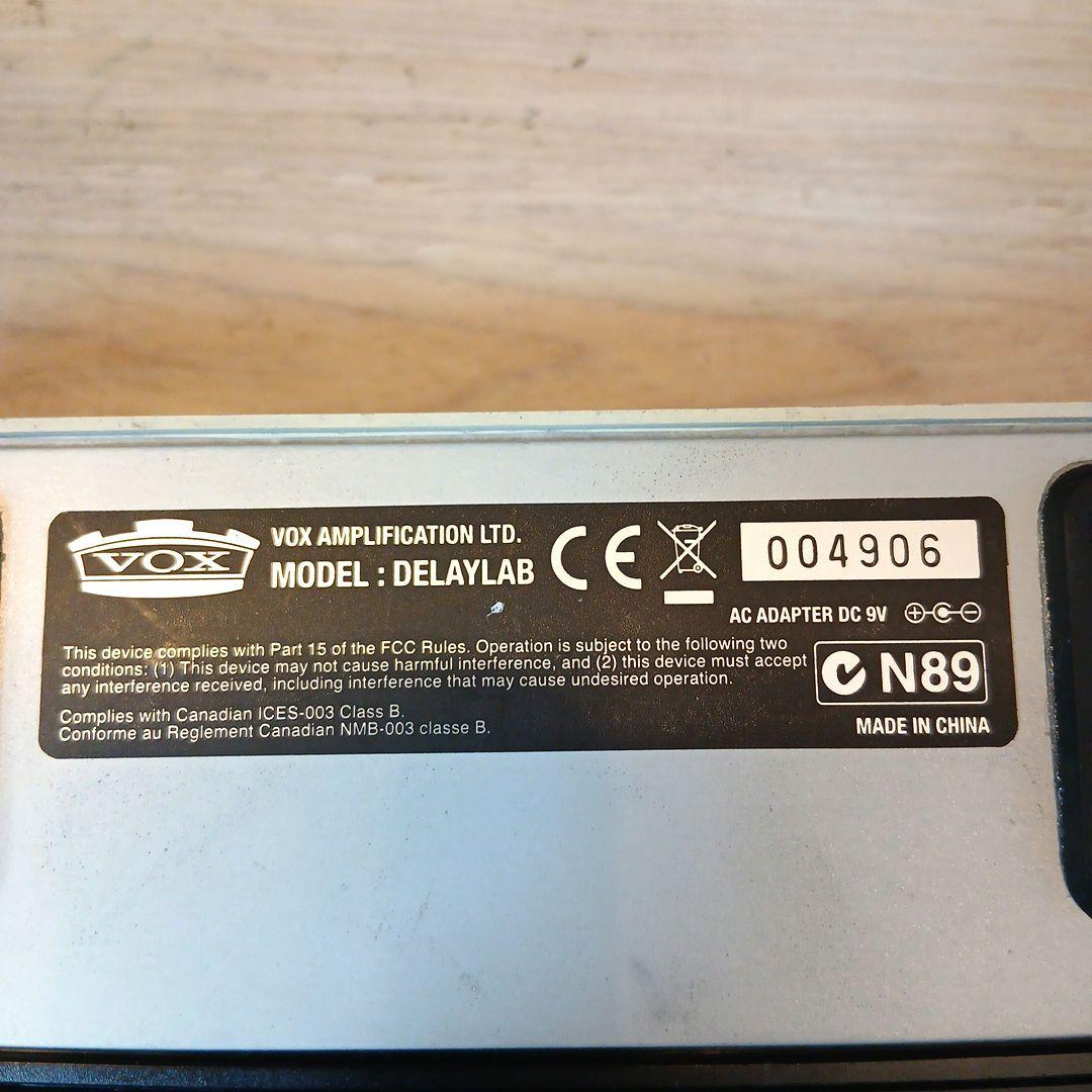 VOX　DelayLab　ディレイラボ　空間系マルチエフェクター