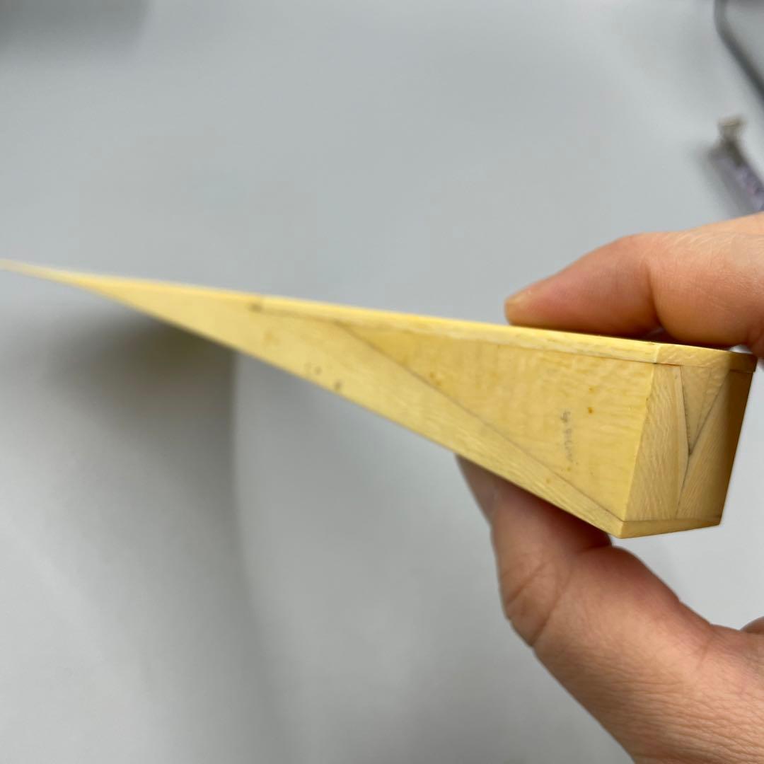 239ヴィンテージ 天然素材 三味線バチ 重さ約128g