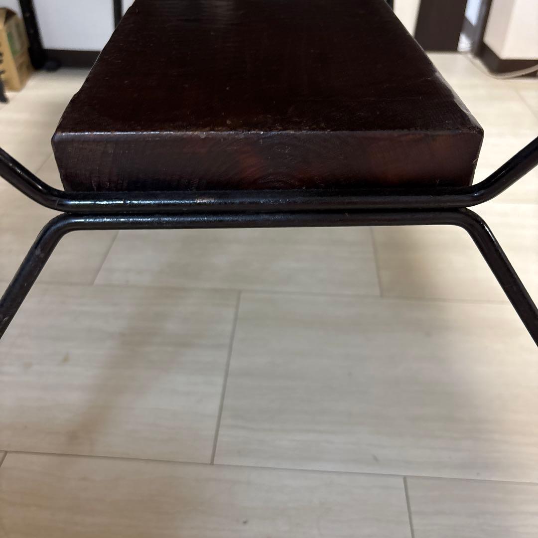 【used】アンティーク　ダイニングテーブル　オレンジタイル　ヴィンテージ