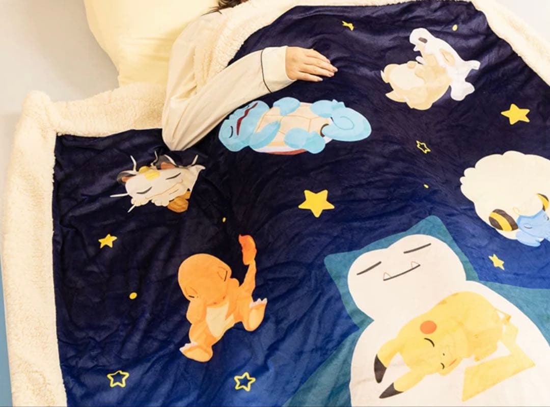 ポケモンスリープ ブランケット　西川　シングル ポケモンスリープ』吸湿発熱わた入り2枚合わせブランケット・毛布