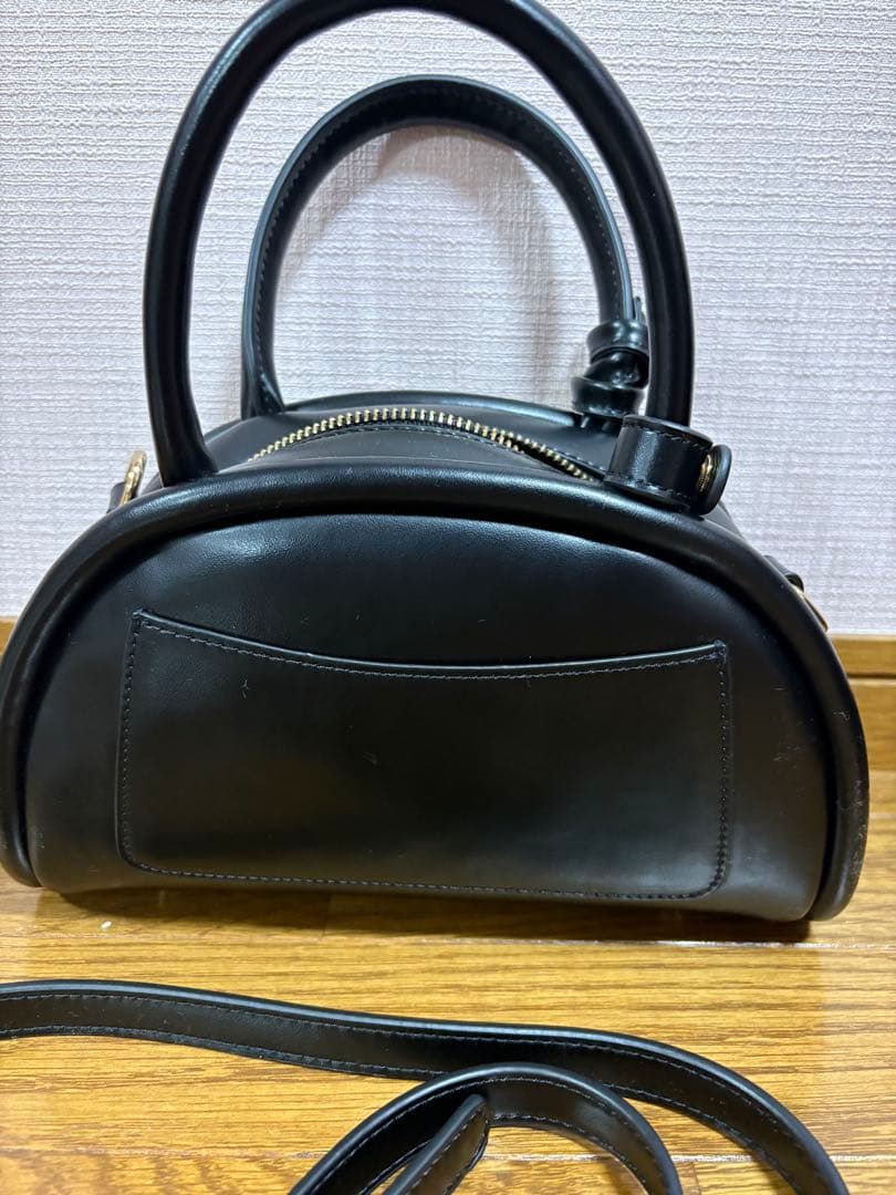 【アキロン×Donobanコラボ】2wayレザーラウンドボストンBAG