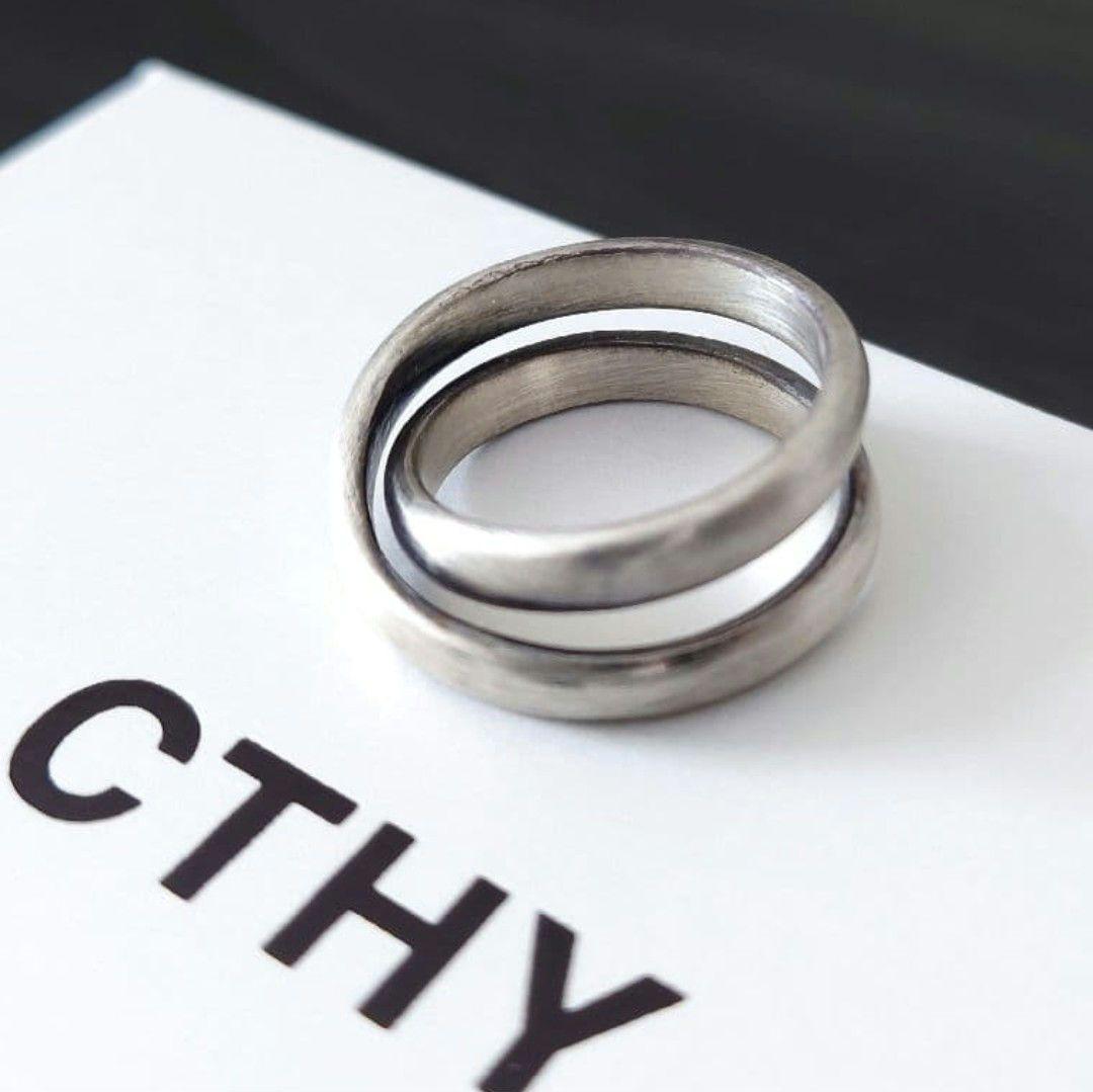 CTHY まとめ リング WINDING RING アンティーク 加工 17号