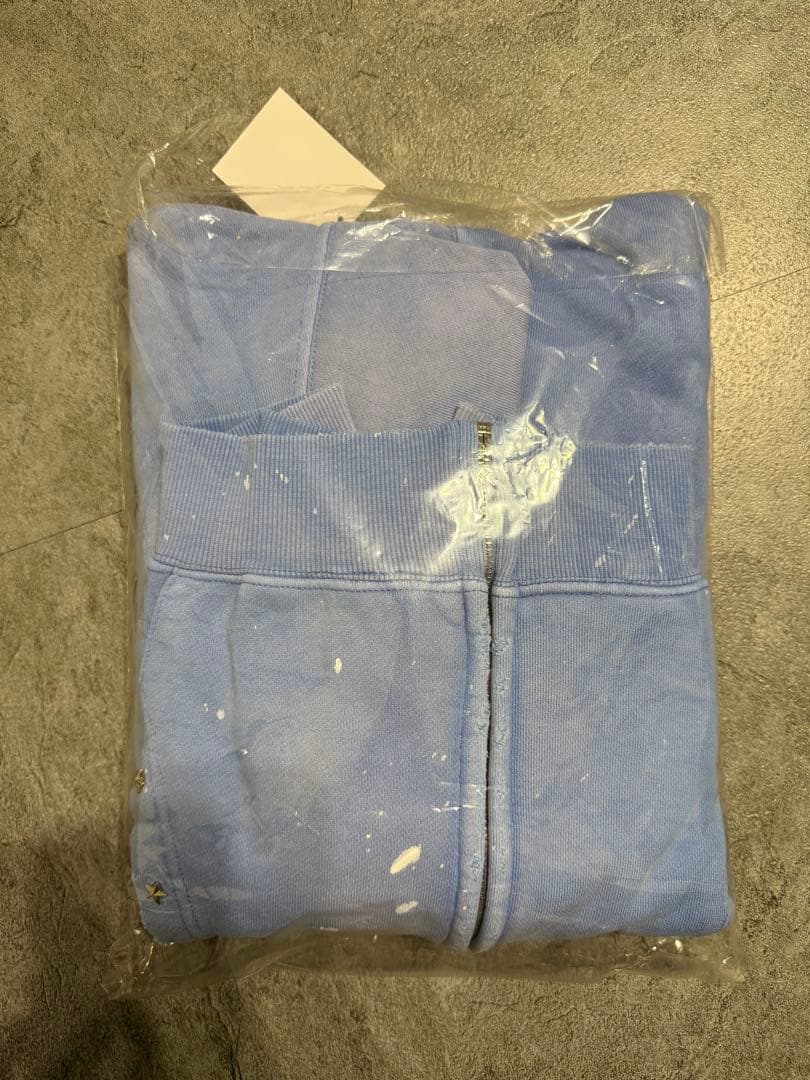 BELVET フーディ パーカー 青 Mサイズ