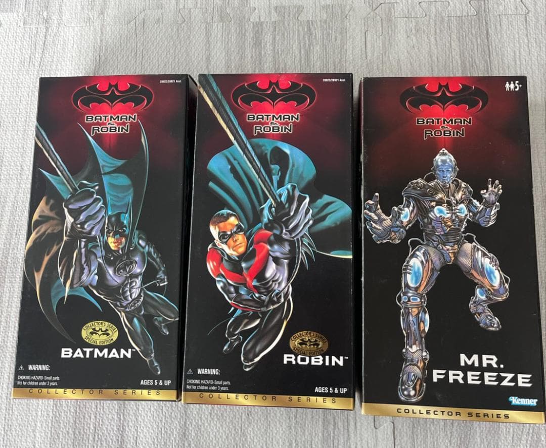 バットマン＆ロビンMr. Freeze 3点セット 25年以上前の商品です！