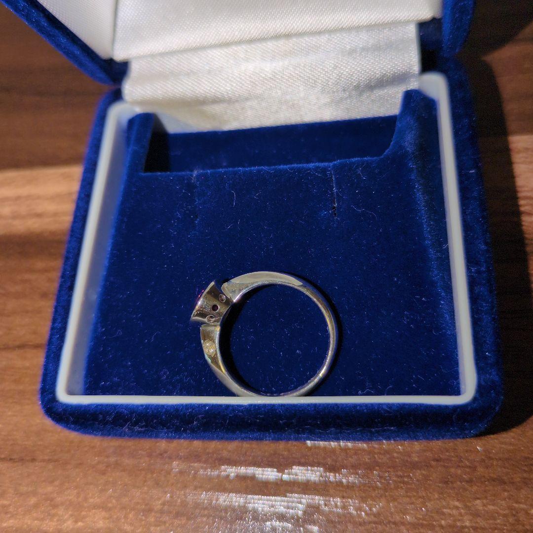 ぴ*の様 プラチナリング　ピンク石