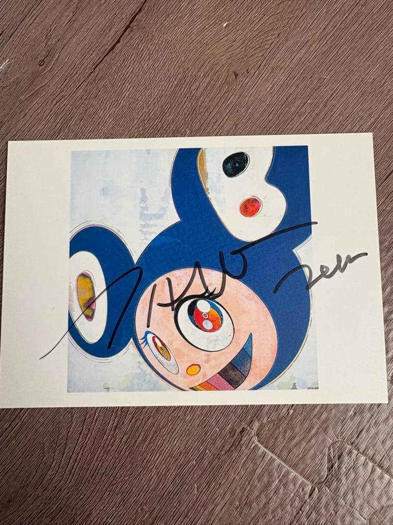 村上隆サイン入り　DOB ポストカード