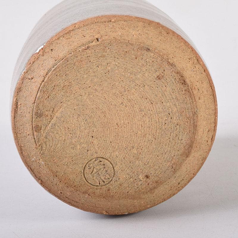 茶道具 萩焼 天寵山 七代 兼田三左エ門造 肩衝茶入 仕覆付 共箱 V 8140