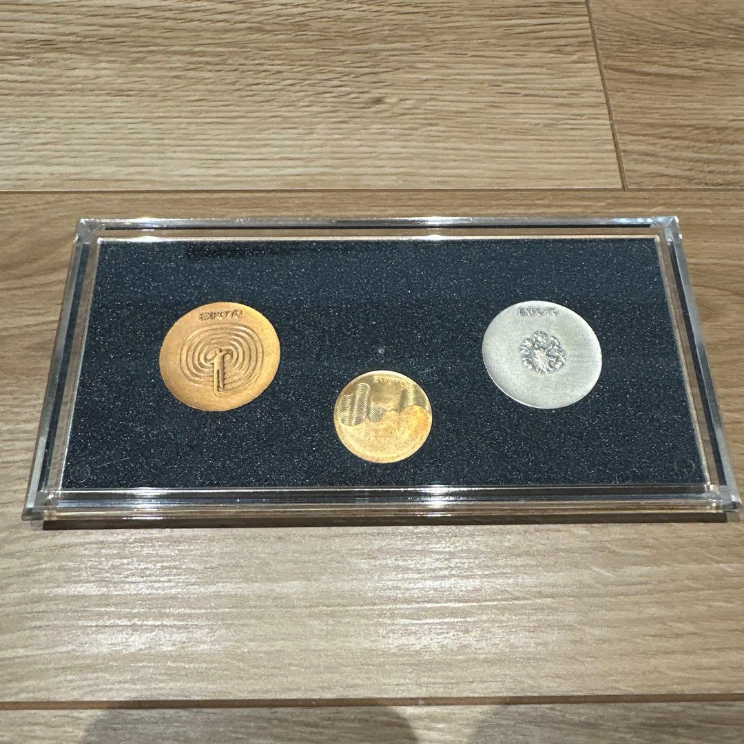 日本万国博覧会記念メダル EXPO'70 金銀銅3点セット - メルカリ