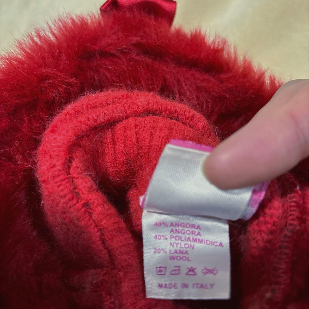 for pets only 美品 M 美品】for pets only ハートビジュー付きニットM