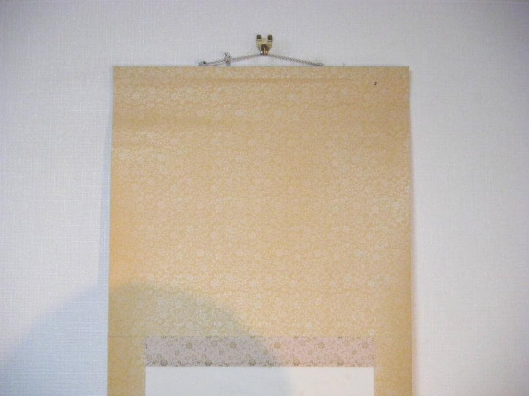 【真作】掛軸　書画　花　逸品　O105