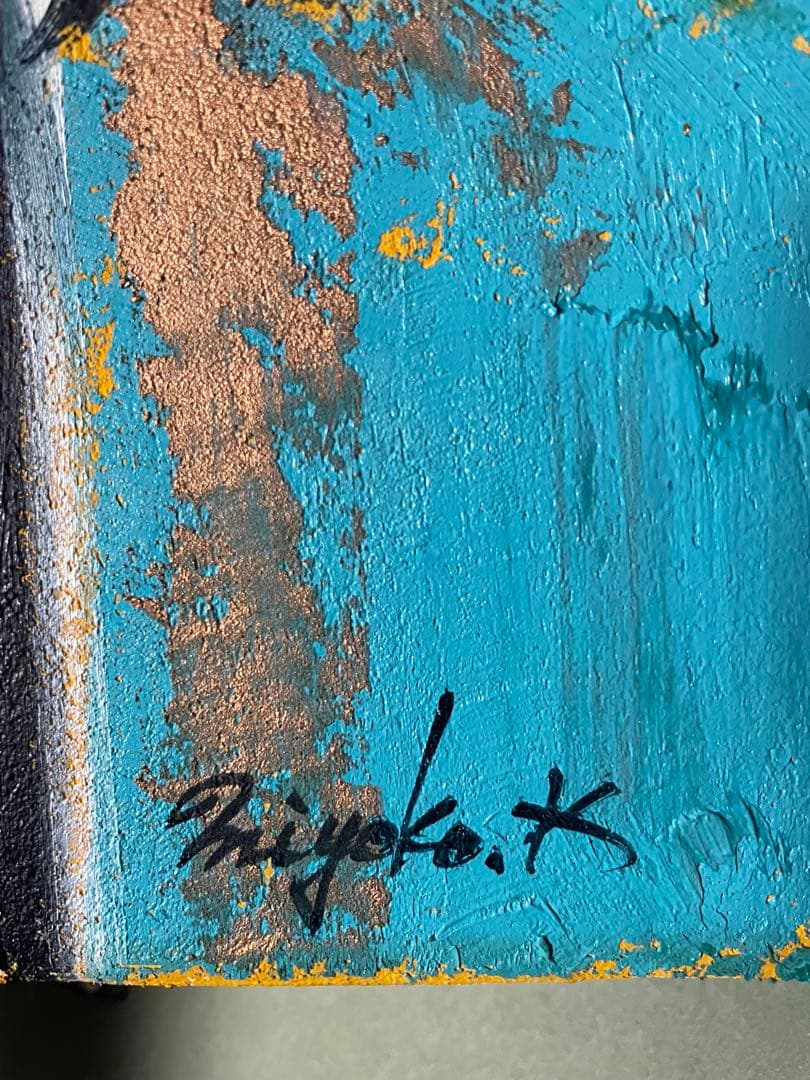 川島美依子|川島見依子|ばら|キャンバスに油彩 F3号|サイン有