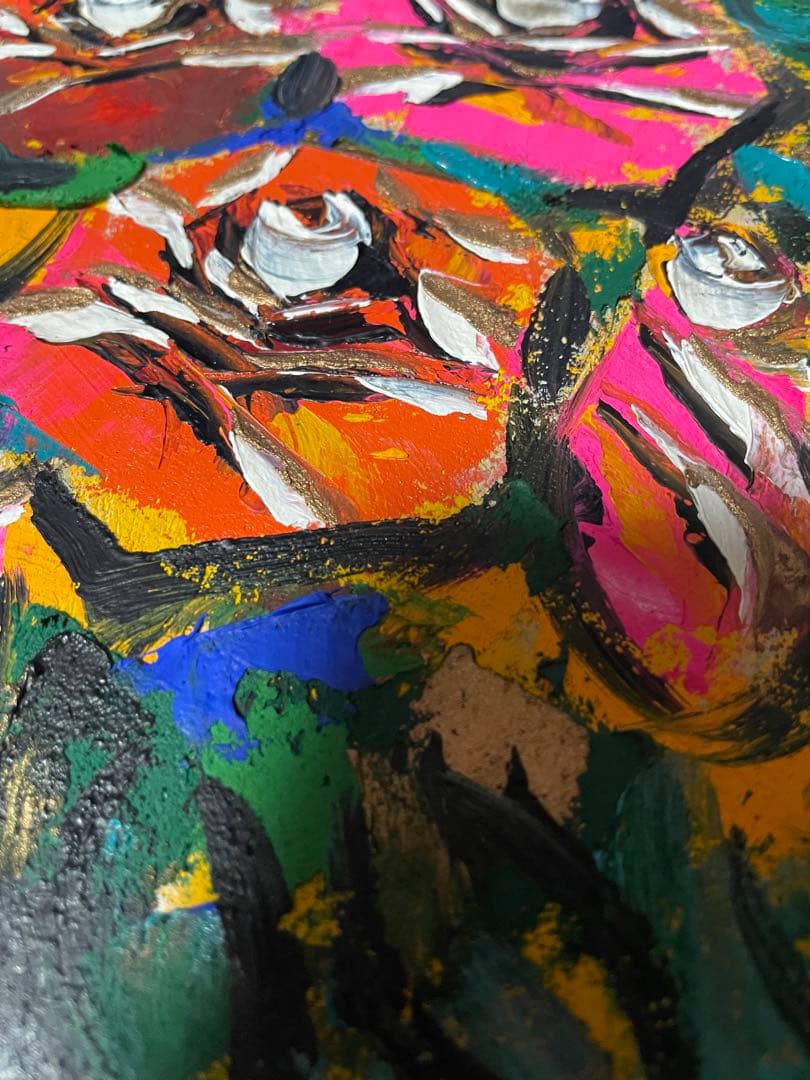 川島美依子|川島見依子|ばら|キャンバスに油彩 F3号|サイン有