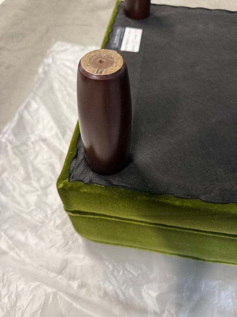 カリモク 60 オットマン karimoku モケットグリーン X36206