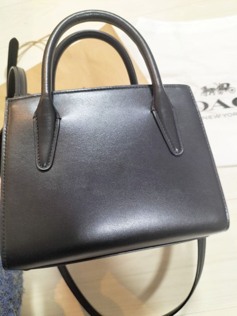 COACH アンドレア キャリーオール ブラック ショルダーバッグ