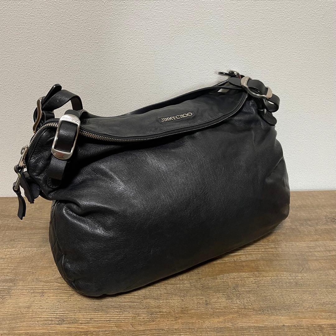 ■JIMMY CHOO(ジミーチュウ) 良品/ショルダーバッグ / ブラック 黒